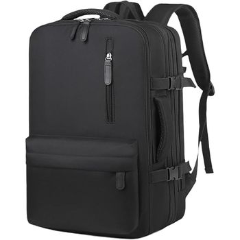 Mochila 40x30x20 Avión, Mochila para equipaje de mano de cabina, Mochila para portátil para viajes en avión, Mochila escolar, Bolsa para hombres y mujeres. (NEGRO)