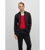 hugo para hombre 50289499 camisa kenno negro 37 casual fiesta algodon manga larga