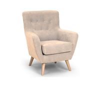 sillon de tela kiss color beige - conforama