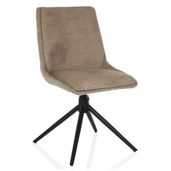 Silla De Visita / Silla De Comedor Tarviso I Tela Beige Hjh Living