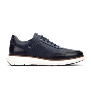 Martinelli para hombre. C025-2992ZY Zapatillas de piel Canterbury marino (44), Plano, Cordones, Casual