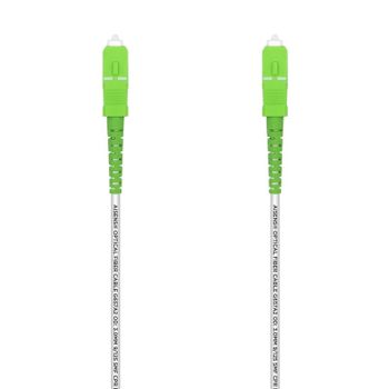 Cable de fibra óptica monomodo Aisens A152-0499 SC/APC G657A2 15m LSZH Blanco