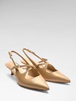 yasira leather slingbacks