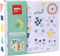 apli kids stickers box 18361 - juego de gomets geometricos tematica animales