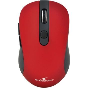 Bluestork M-WL-OFF60-RED Ratón Inalámbrico 1600DPI Rojo
