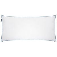 almohada de plumas y plumon de pato de perfil alto para cama funda de algodon blanco 40 x 80 cm aneto