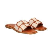 bibi lou sandalias planas mujer - marron talla 36