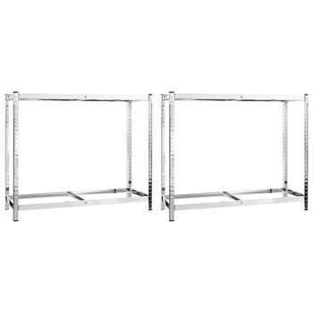 Estanterías De Neumáticos 2 Niveles 2 Uds Acero 110x40x110 Cm Vidaxl