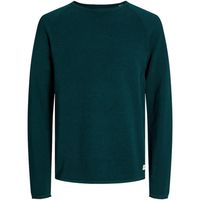jack  jones jersey 12157321 jjehill knit crew neck noos deep teal twisted para hombre