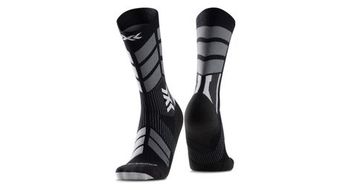 X socks x country  strong perform merino crew  strong  socks negro gris