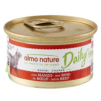 Almo Nature Daily Menu 24 x 85 g - Pack Ahorro - Bocaditos con buey