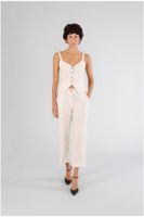 pantalon recto mixto lino striped rope 44