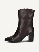 caprice bootie brown made of leather with block heel size 39