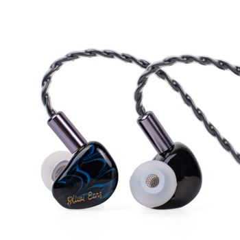 Linsoul Kiwi Ears Cadenza Controlador Dinámico de Berlilio de 10Mm IEM 3D Impreso con Enchufe Intercambiable Desmontable 0.78 2pin 3.5mm IEM Cable para músico(Azul)