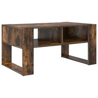 mesa de cafe - mesa de centro - mesa baja roble ahumado 92 x 53 x 45 cm madera de ingenieria