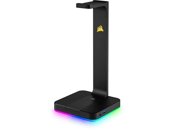 Soporte para auriculares - Corsair ST100 RGB Premium, Surround 7.1
