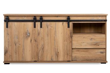Aparador manzano 2 puertas 2 cajones roble  180x87x40