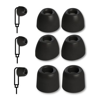 Comply 3 Pares de Tapones para los oídos VP-SC, para la mayoría de Auriculares intraurales de Entre 4,8 y 6,3 mm de diámetro, All Tips, tamaño Grande