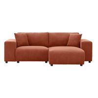 sofa modular de esquina de 3 plazas en terremoto de pana aberdeen
