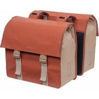 basil alforjas urban load 53l impermeable poliester rojobeige con reflectantes 405x175x46 cm