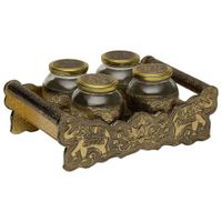 bandeja de metal repujado