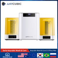 anycubic wash  cure 3 3 plus 3 max modelo curado y lavadora para impresora 3d de resina sla lcd dlp para la serie photon