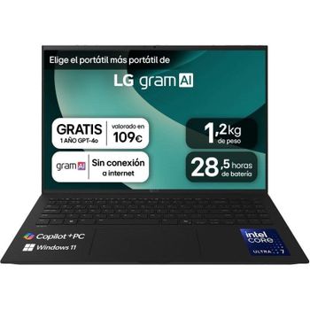 Portátil LG Gram 16Z90TL-G.AU88BN 16