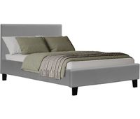 cama lina 90 x 190 cm - gris claro