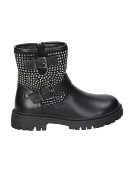Botines Para Niña Xti Kids 151401 Negro Con Tachuelas 35