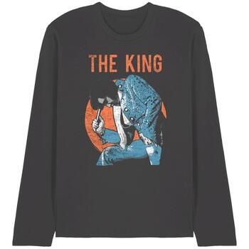 Elvis Presley Camiseta manga larga Mic In Hand para mujer