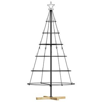 Árbol Cono De Navidad | Decoraciones De Navidad Con Soporte Negro 154 Cm Acero