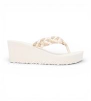 tommy hilfiger para mujer fw0fw09198 chanclas dalya beige 41 3 a 5cm ninguno casual beachwear