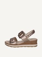 caprice heeled sandal brown made of leather without heel size 41