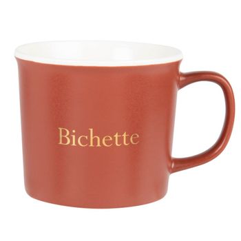 Taza de porcelana rosa