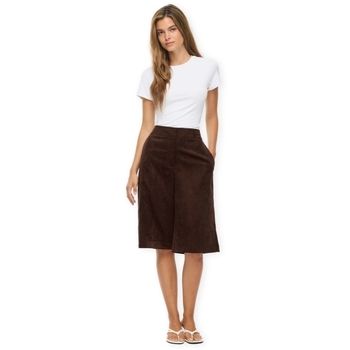 Vila Short Courdie Shorts HW - Coffee Bean para mujer