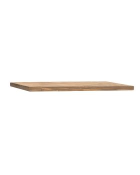 Estantería de madera maciza flotante acabado envejecido 120x3,2cm