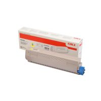 cartucho de toner amarillo original oki 10000 paginas para impresoras c833 y c843