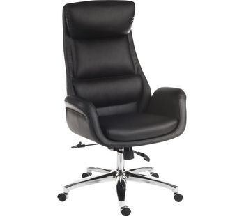 TEKNIK Ambassador Faux-Leather Reclining Executive Chair - Black, Black