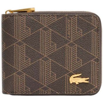 Lacoste Cartera Cartera con cremallera The Blend Mono Negro Shiitake para mujer