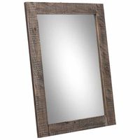 espejo rectangular de madera marron 60x25x80h cm