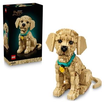 LEGO Icons Cachorro de Golden Retriever, Juguete de construcción +18 años - 11384