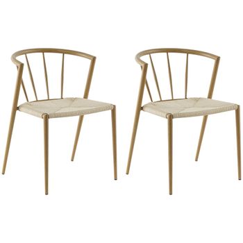 Sillas de comedor 51x51x71 cm roble