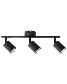 Lámpara de 3 focos  metal negro