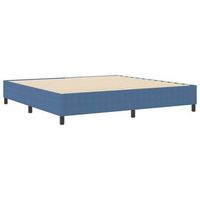 cama tipo box spring azul 200 x 200 cm telas de pana
