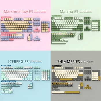 Teclas de teclado español, 136/140 teclas, diseño ISO Alice, perfil XDA, teclas PBT ES, tinte Sub para teclado mecánico, barra espacial 7U