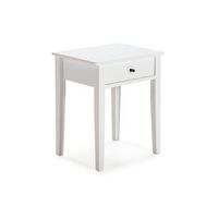 mesita de noche de 1 cajon y patas 46x55 cm vika blanco 46 x 55 x 364 cm