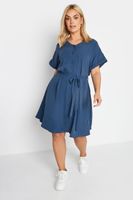 yours vestido mini azul estilo utility mujer curvy y tallas grandes yours