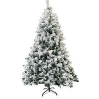 arbol de navidad nevado artificial con nieve pvc blanco 240cm