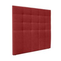 cabecero de tela aqualine capitone hasta el suelo 145x120cm camas 135140 - rojo