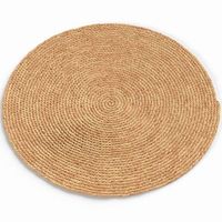 alfombra redonda de yute - boho bali - 120 cm - kavya natural